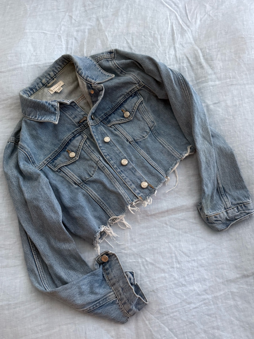 Topshop cropped denim jacket